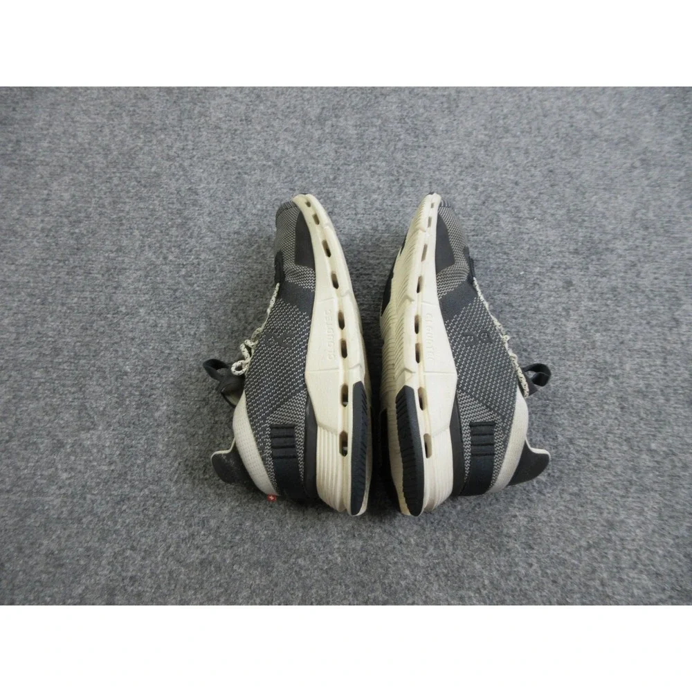 On Cloudnova Shoes Womens Size 8.5 Black White CloudTec Swiss Running Sneakers
